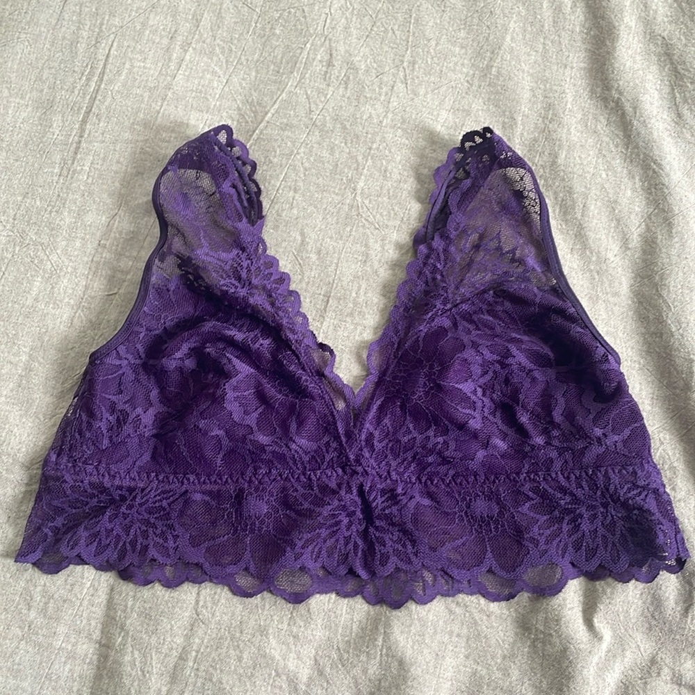 PINK lace bralette
